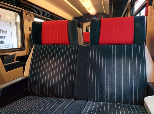 Swiss Federal Railways 1st class seats
